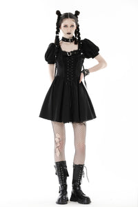 Punk rock lace up dress  DW862