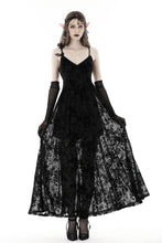 Load image into Gallery viewer, Gothic rose flocking maxi strap dress  DW867