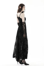 Load image into Gallery viewer, Gothic rose flocking maxi strap dress  DW867