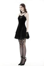 Load image into Gallery viewer, Black bat back sexy strap dress DW869