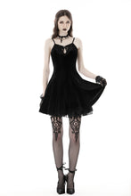 Load image into Gallery viewer, Black bat back sexy strap dress DW869