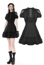 Load image into Gallery viewer, Gothic sexy hollow out lace dress DW870