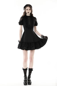 Gothic sexy hollow out lace dress DW870