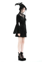 Load image into Gallery viewer, Gothic rose velvet big sleeve dress DW878