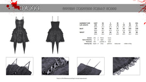 Gothic princess frilly dress DW881