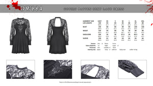 Gothic patten sexy lace dress DW884