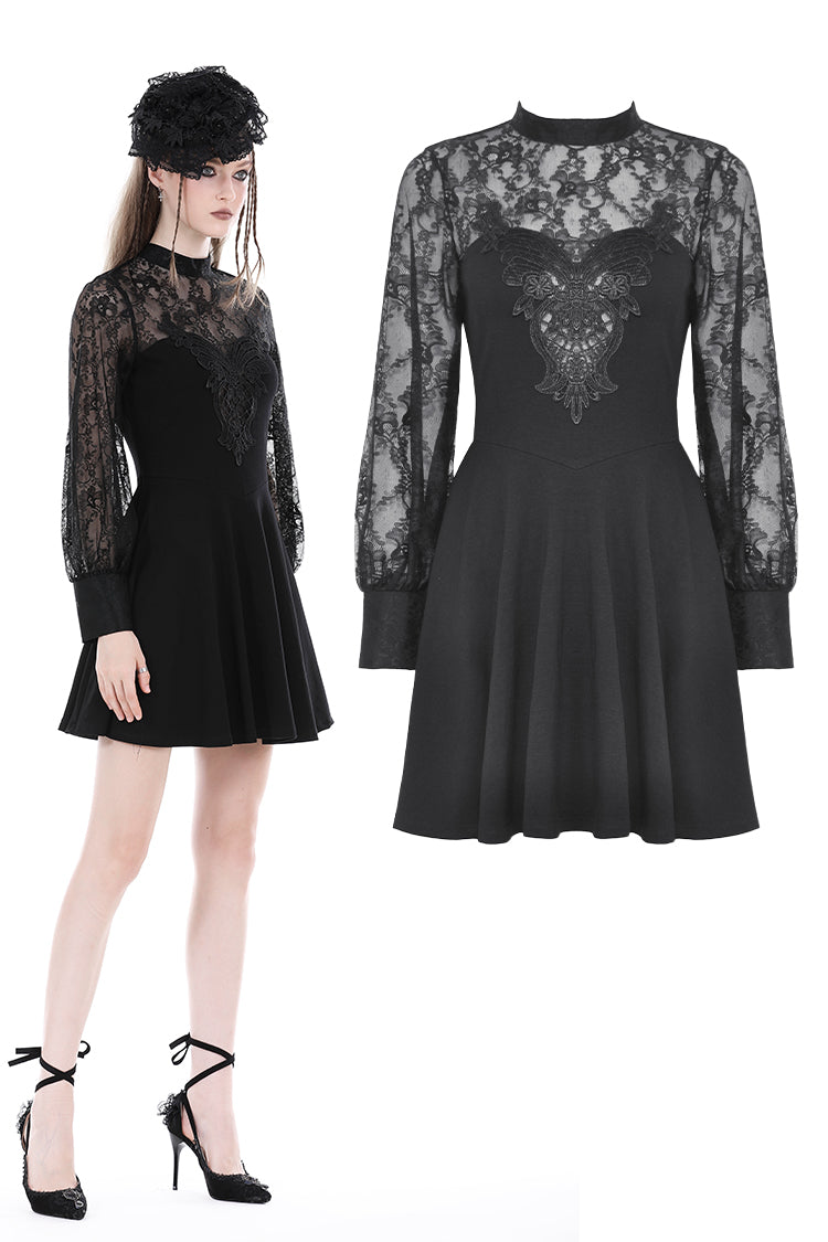 Gothic patten sexy lace dress DW884