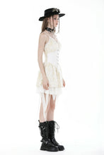 Load image into Gallery viewer, Steampunk sexy girl lace up velvet dress DW893