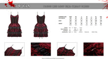 Load image into Gallery viewer, Blood red lost girl frilly dress DW895