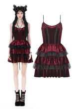 Load image into Gallery viewer, Blood red lost girl frilly dress DW895