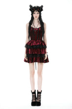 Load image into Gallery viewer, Blood red lost girl frilly dress DW895