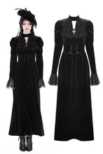 Load image into Gallery viewer, Gothic mermaid velvet gird dress DW898