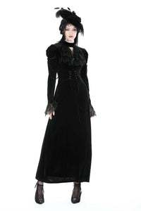 Gothic mermaid velvet gird dress DW898