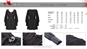 Gothic skull bat dress DW903