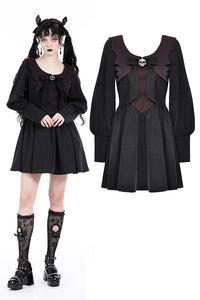 Gothic skull bat dress DW903