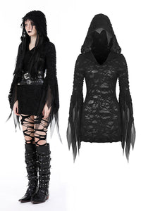 Evil devil ragged slim dress DW908