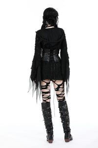 Evil devil ragged slim dress DW908