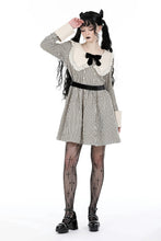 Load image into Gallery viewer, custom made link of Classic vintage big lapels classy striped dress DW912