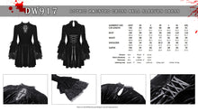 Load image into Gallery viewer, Gothic haunted cross bell sleeves dress DW917