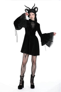 Gothic haunted cross bell sleeves dress DW917