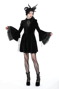 Gothic haunted cross bell sleeves dress DW917