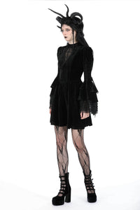 Gothic haunted cross bell sleeves dress DW917