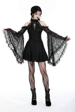 Load image into Gallery viewer, Gothic lost girl sexy shoulder bell lace sleeves dress DW929