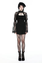 Load image into Gallery viewer, Gothic lace cape style false two-piece dress DW933