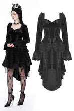 Load image into Gallery viewer, Gothic retro tasseled dovetail velvet dress DW938