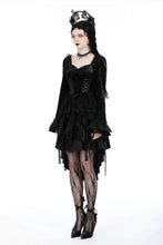 Load image into Gallery viewer, Gothic retro tasseled dovetail velvet dress DW938