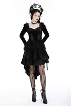 Load image into Gallery viewer, Gothic retro tasseled dovetail velvet dress DW938