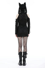 Load image into Gallery viewer, Punk devil cat slim dress DW940