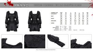 Gothic princess bubble sleeves dress DW942