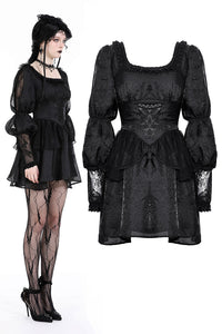 Gothic princess bubble sleeves dress DW942