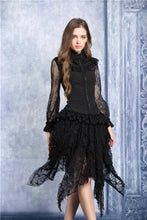 Load image into Gallery viewer, Chiffon material blouse with lace sleeves IW068 - Gothlolibeauty
