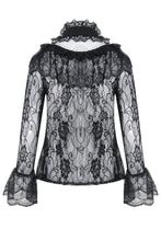 Load image into Gallery viewer, Gothic lolita hearted lace blouse IW076 - Gothlolibeauty