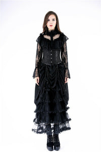 Gothic lolita hearted lace blouse IW076 - Gothlolibeauty