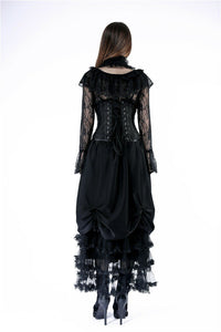 Gothic lolita hearted lace blouse IW076 - Gothlolibeauty