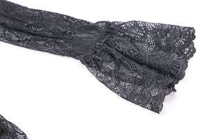 Gothic lolita hearted lace blouse IW076 - Gothlolibeauty