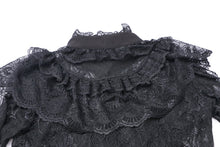 Load image into Gallery viewer, Gothic lolita hearted lace blouse IW076 - Gothlolibeauty