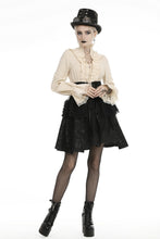 Load image into Gallery viewer, Steampunk lady lace up collar blouse IW080