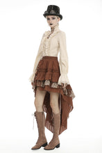Load image into Gallery viewer, Steampunk lady lace up collar blouse IW080