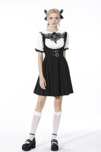 Load image into Gallery viewer, The heart drip black blood blouse IW083
