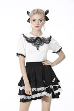 Load image into Gallery viewer, The heart drip black blood blouse IW083