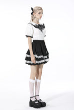 Load image into Gallery viewer, The heart drip black blood blouse IW083