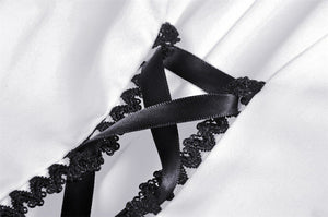 The heart drip black blood blouse IW083