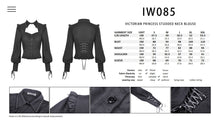 Load image into Gallery viewer, Victorian princess studded neck blouse IW085