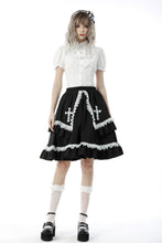 Load image into Gallery viewer, White ruffle neckline blouse IW087WH