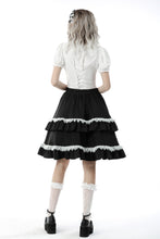 Load image into Gallery viewer, White ruffle neckline blouse IW087WH