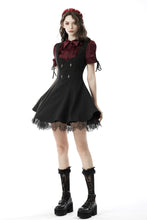 Load image into Gallery viewer, Gothic wine red elegant blouse IW088